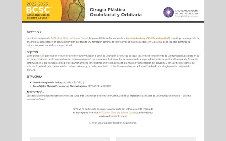 Screenshot of bcscoculoplastia2023.com
