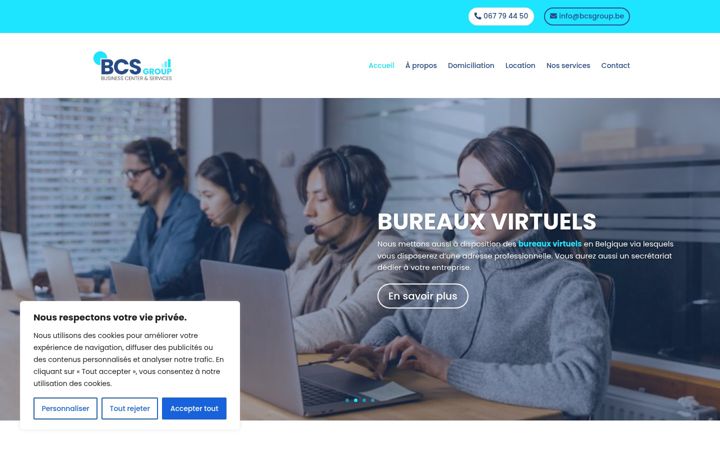 Screenshot of bcsgroup.be