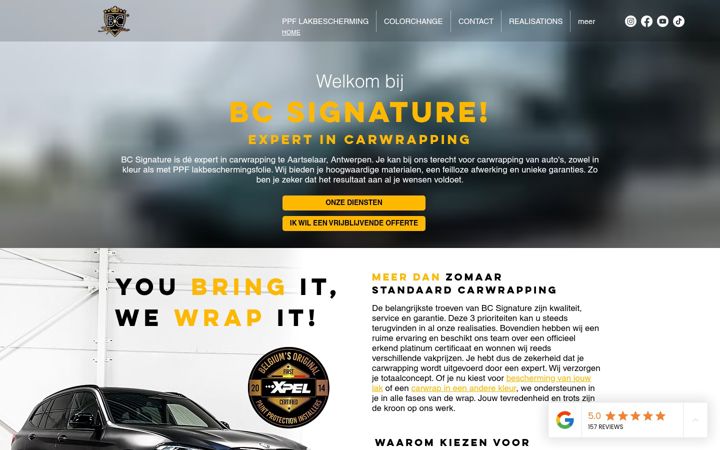 Screenshot of bcsignature.be