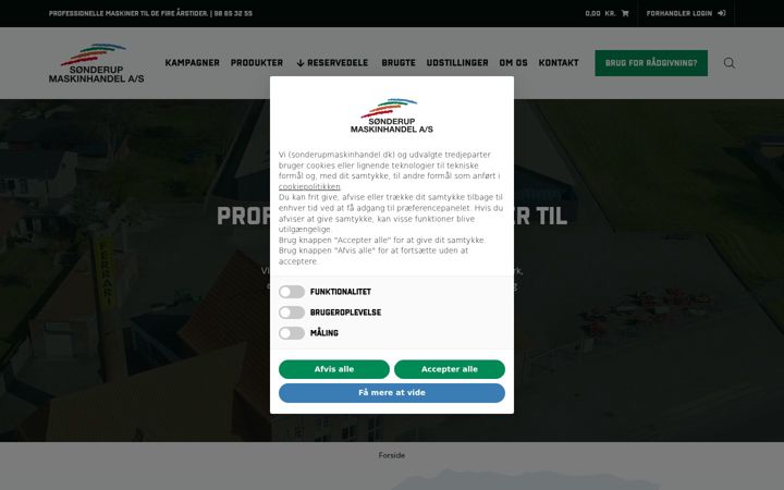 Screenshot of bcsmaskiner.dk