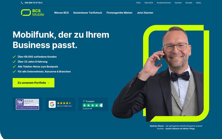 Screenshot of bcsmobile.de