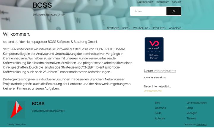 Screenshot of bcss.de