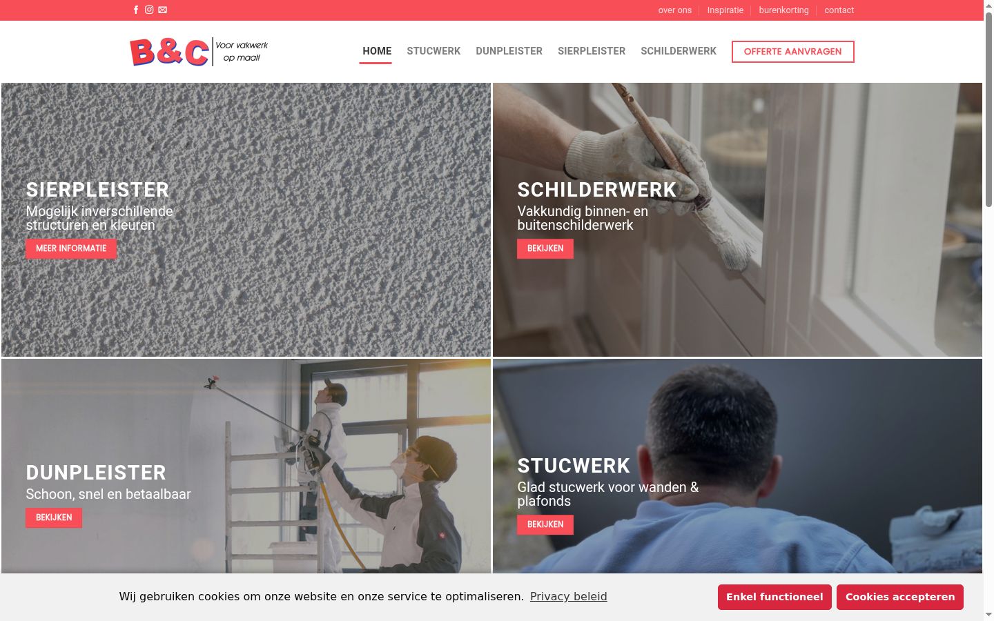 Skärmbild av samtyckesbannern som visades före någon interaktion