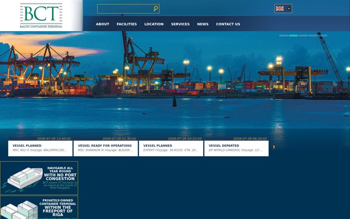 Screenshot of bct.lv