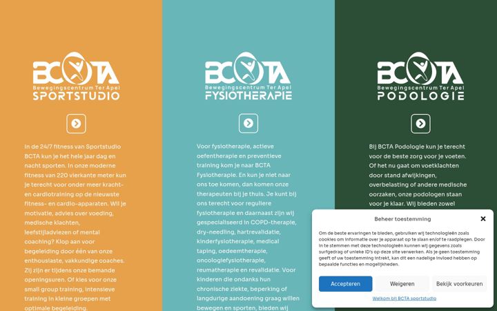 Screenshot ta' bcta.nl