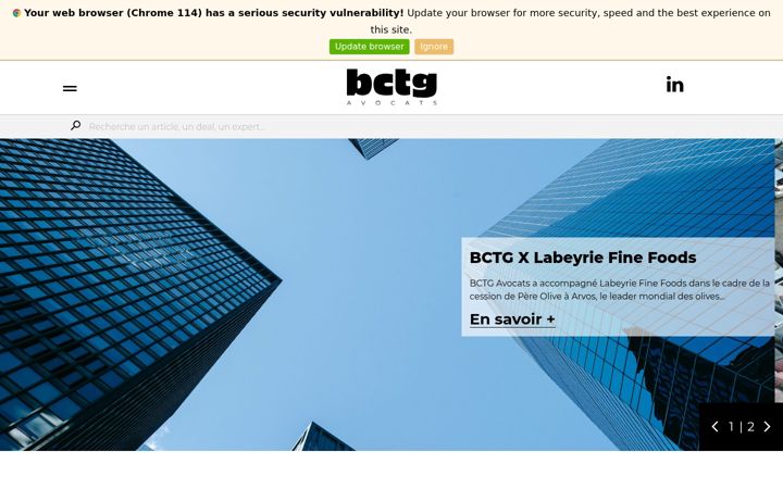 Screenshot of bctg-avocats.com