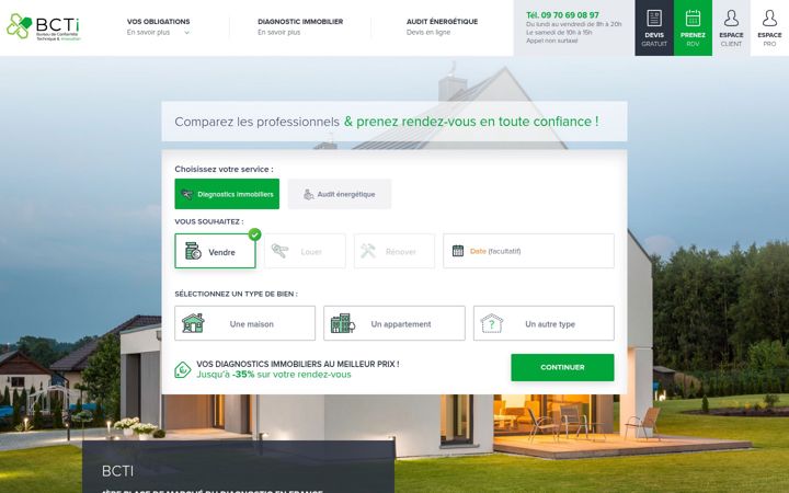 Screenshot of bcti.fr