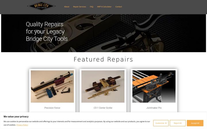 Screenshot of bctwlegacyrepairs.com