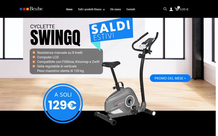 Screenshot of bcubefitness.it