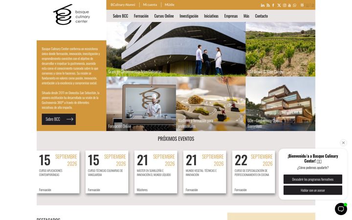 Screenshot of bculinary.com