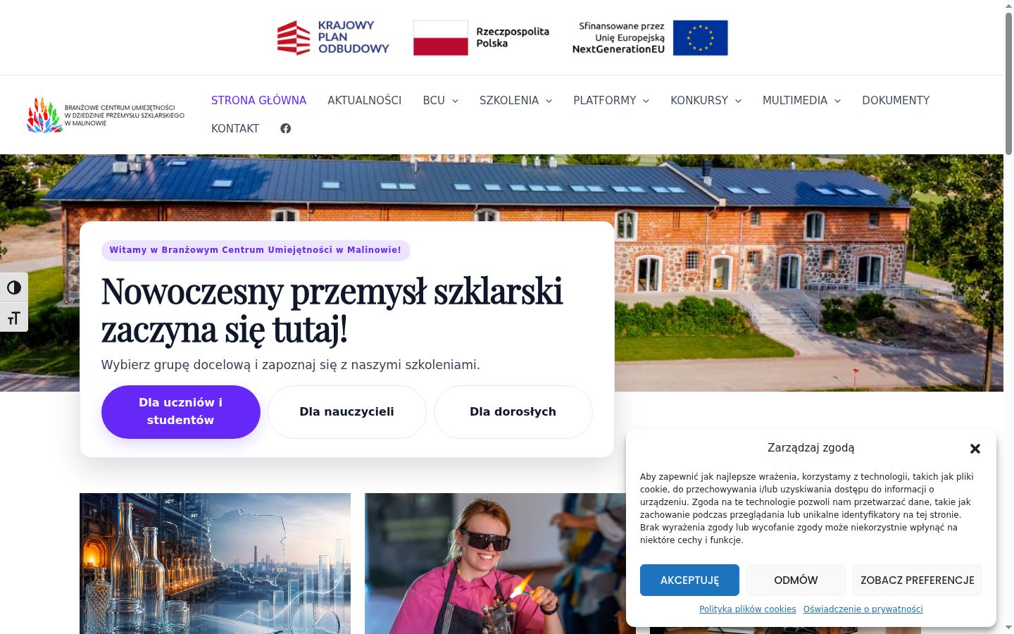 Screenshot του banner συγκατάθεσης που εμφανίστηκε πριν από οποιαδήποτε αλληλεπίδραση