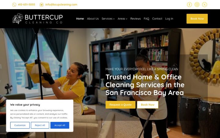 Screenshot of bcupcleaning.com