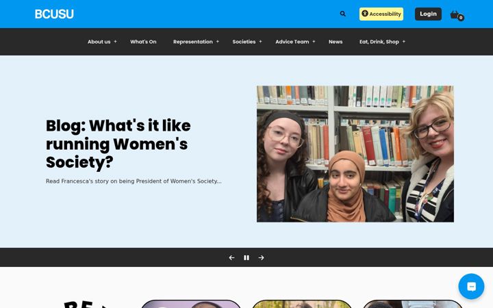 Screenshot of bcusu.com