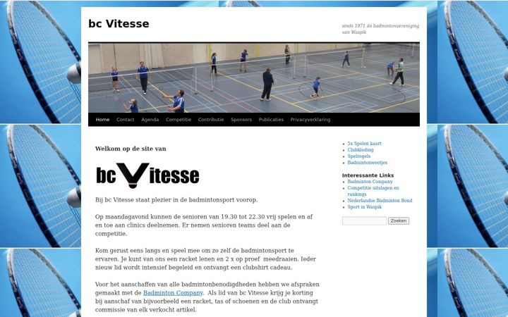 Screenshot of bcvitesse.nl