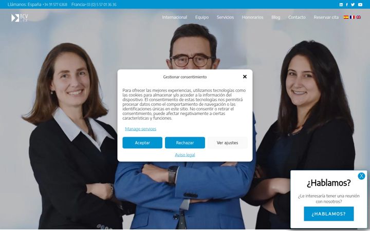 Screenshot of bcvlex.com