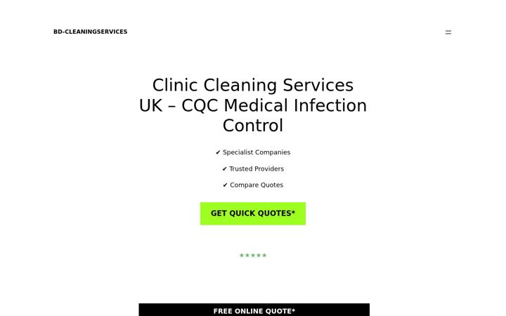 Screenshot of bd-cleaningservices.co.uk