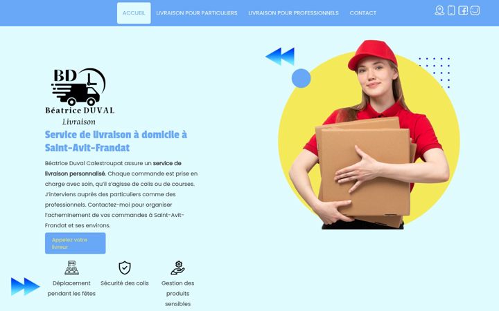 Screenshot of bd-livraison.fr