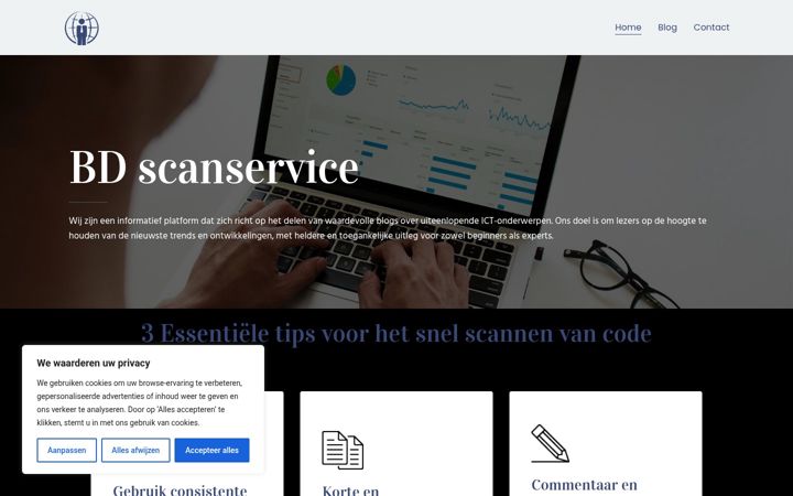 Screenshot ta' bd-scanservice.nl