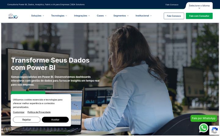 Captura de ecrã de bdasolutions.com.br