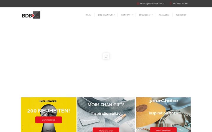 Screenshot of bdb-agentur.at