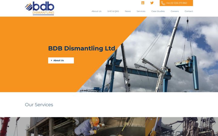 Captura de pantalla de bdb-dismantling.co.uk