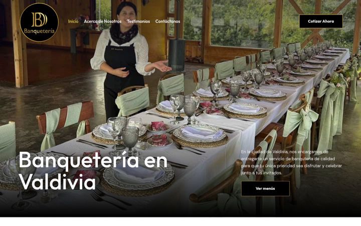 Screenshot of bdbanqueteria.com