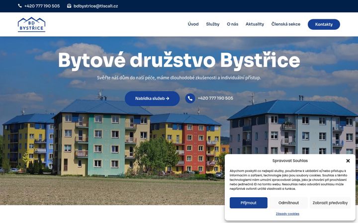 Zrzut ekranu bdbystrice.cz