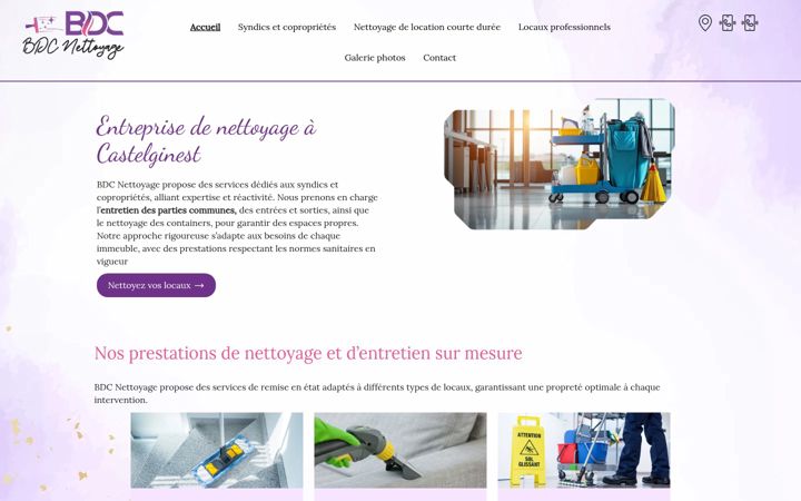 Screenshot of bdc-nettoyage.fr