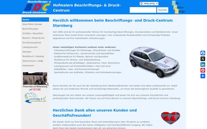 Screenshot of bdc-sta.de