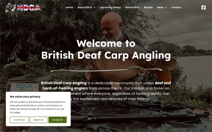 Ekrano kopija bdca.co.uk