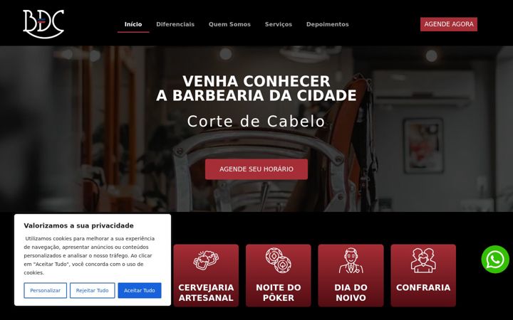 Screenshot of bdcbarbershop.com.br