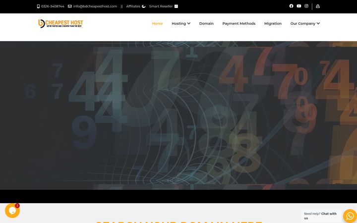 Screenshot του bdcheapesthost.com