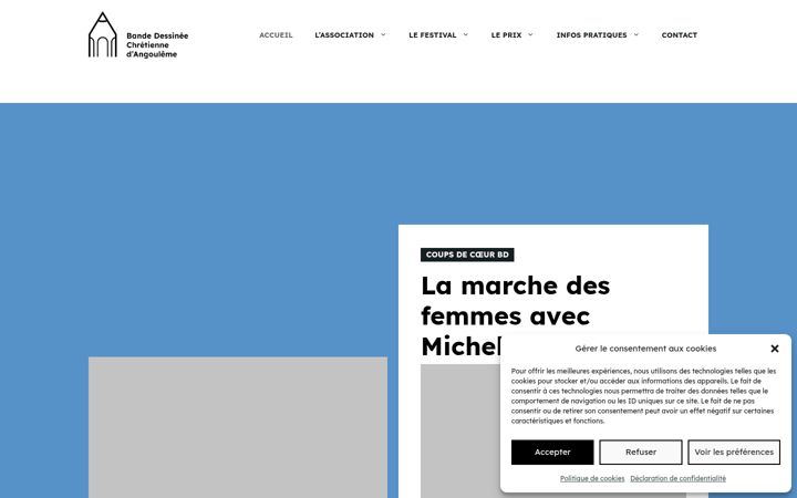 Screenshot stránky bdchretienne.fr