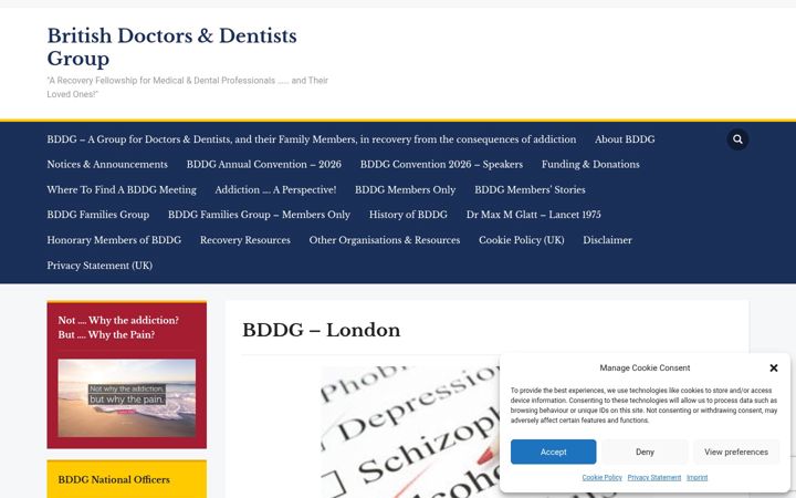 Screenshot of bddg-london.org