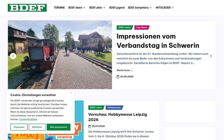 Screenshot of bdef.de