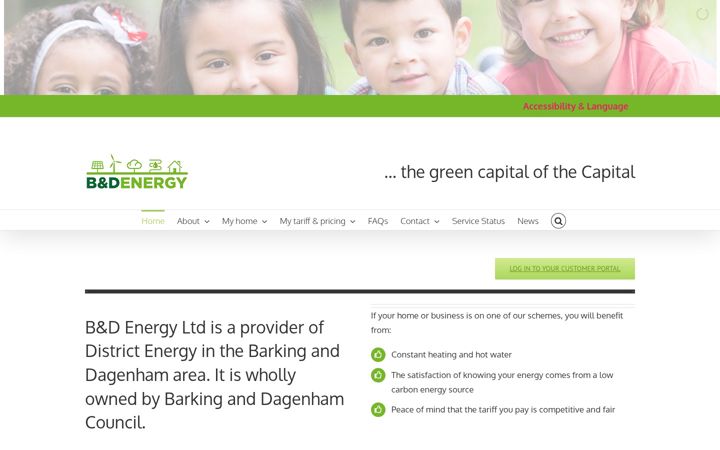 Screenshot of bdenergy.org.uk