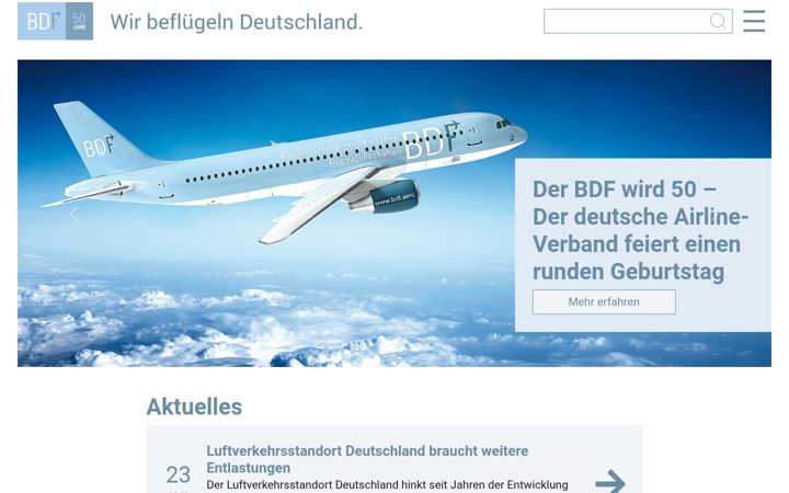 Screenshot of bdf.aero
