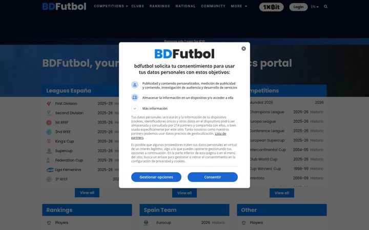 Screenshot ta' bdfutbol.com