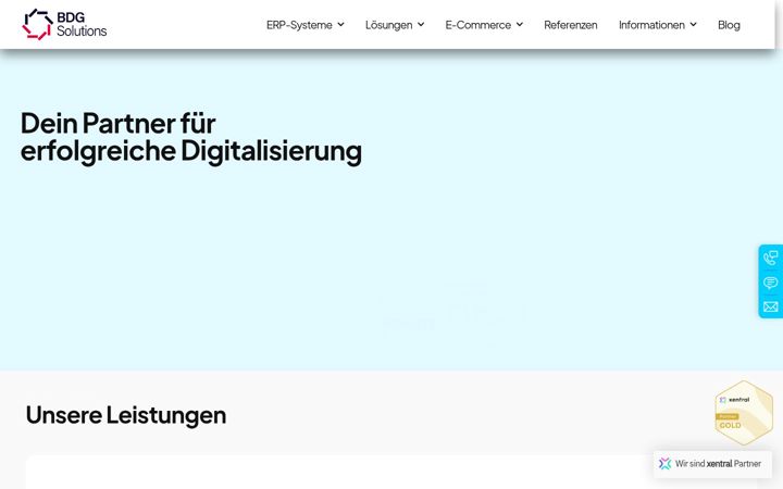 Screenshot of bdg-solutions.de