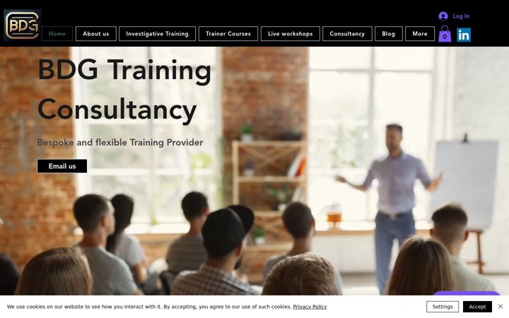 Captura de pantalla de bdgtrainingconsultancy.co.uk