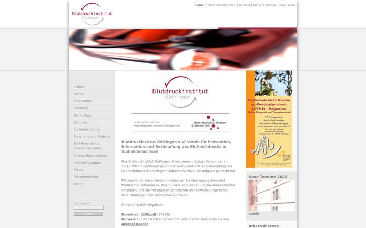 Screenshot of bdi-goe.de