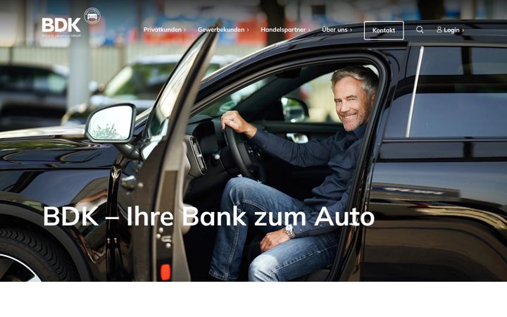 Zrzut ekranu bdk-bank.de
