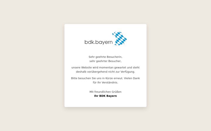 Screenshot of bdk.bayern