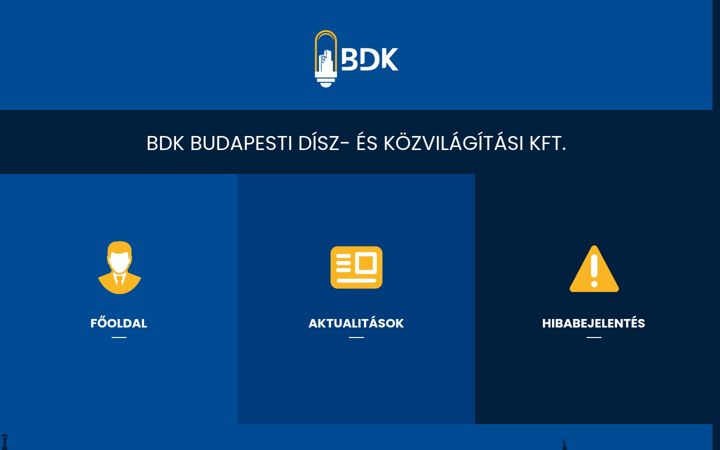 Screenshot of bdk.hu