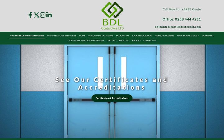 Screenshot van bdlcontractors.com