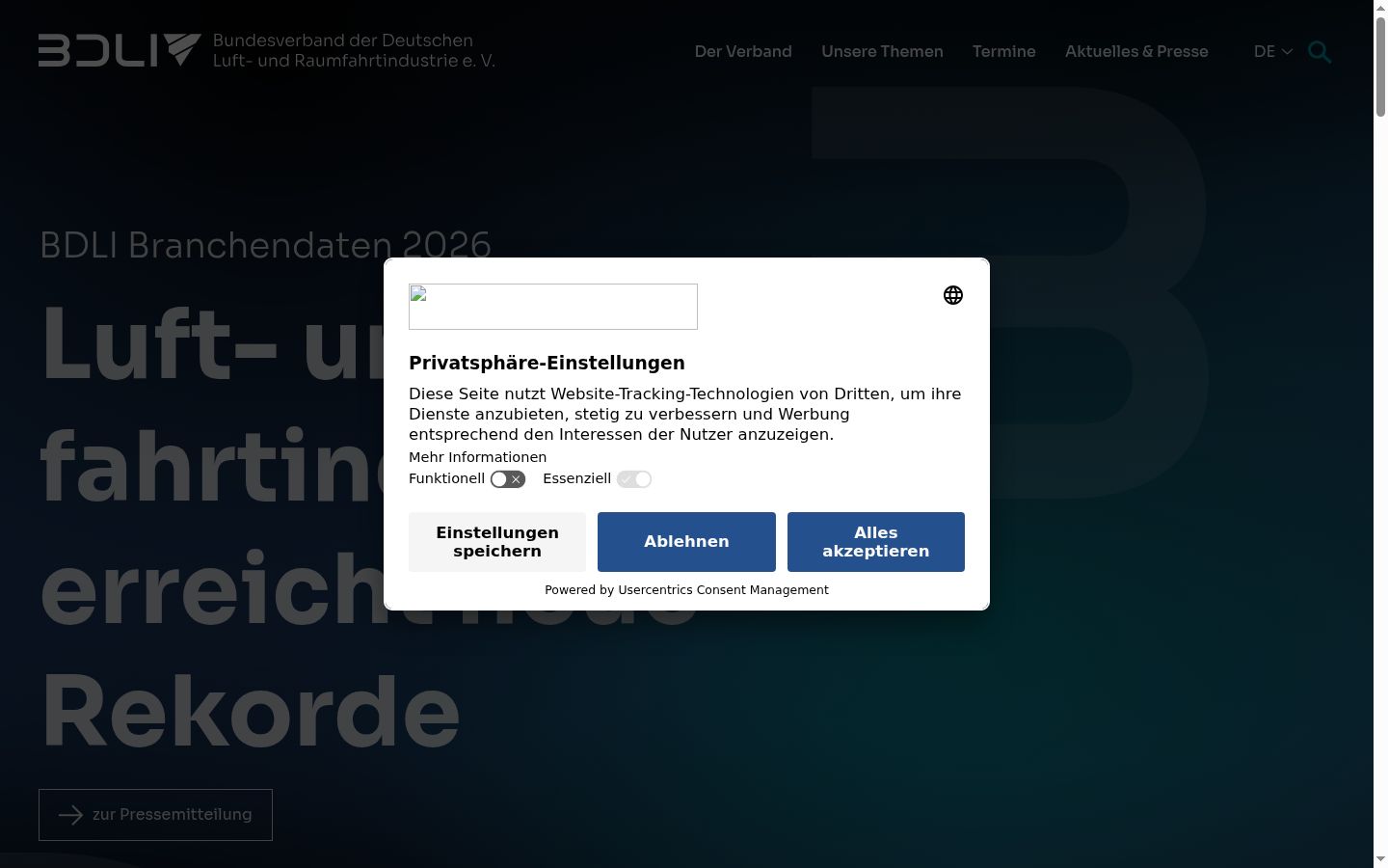 Screenshot tal-banner tal-kunsens muri qabel kwalunkwe interazzjoni