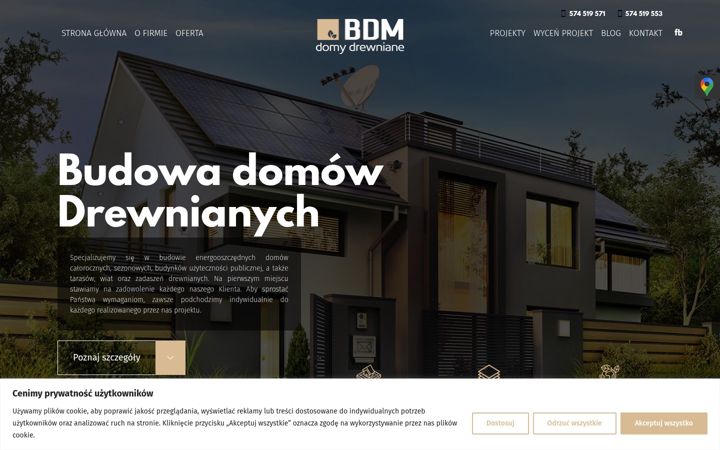 Екранна снимка на bdmdomy.pl