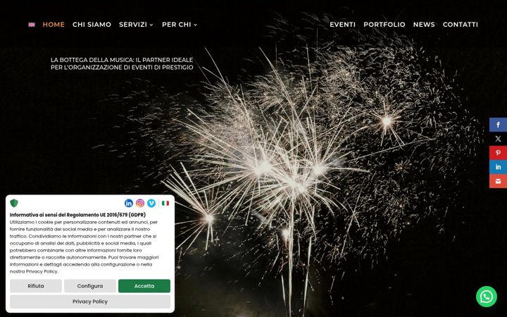 Screenshot of bdmeventfactory.com