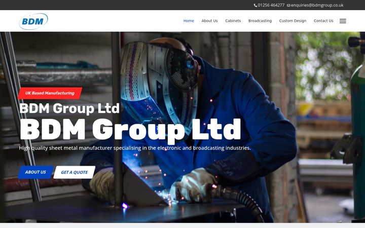 Screenshot of bdmgroup.co.uk