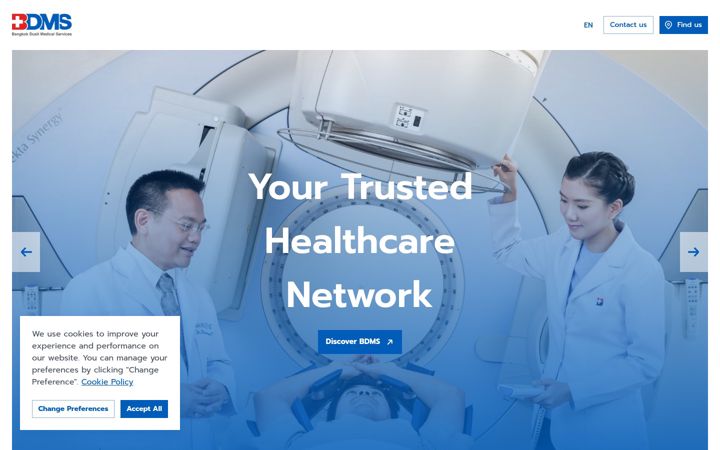 Screenshot of bdms.co.th